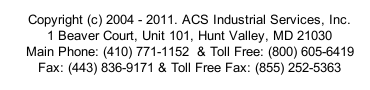 ACS Industrial Services Hunt Valley MD